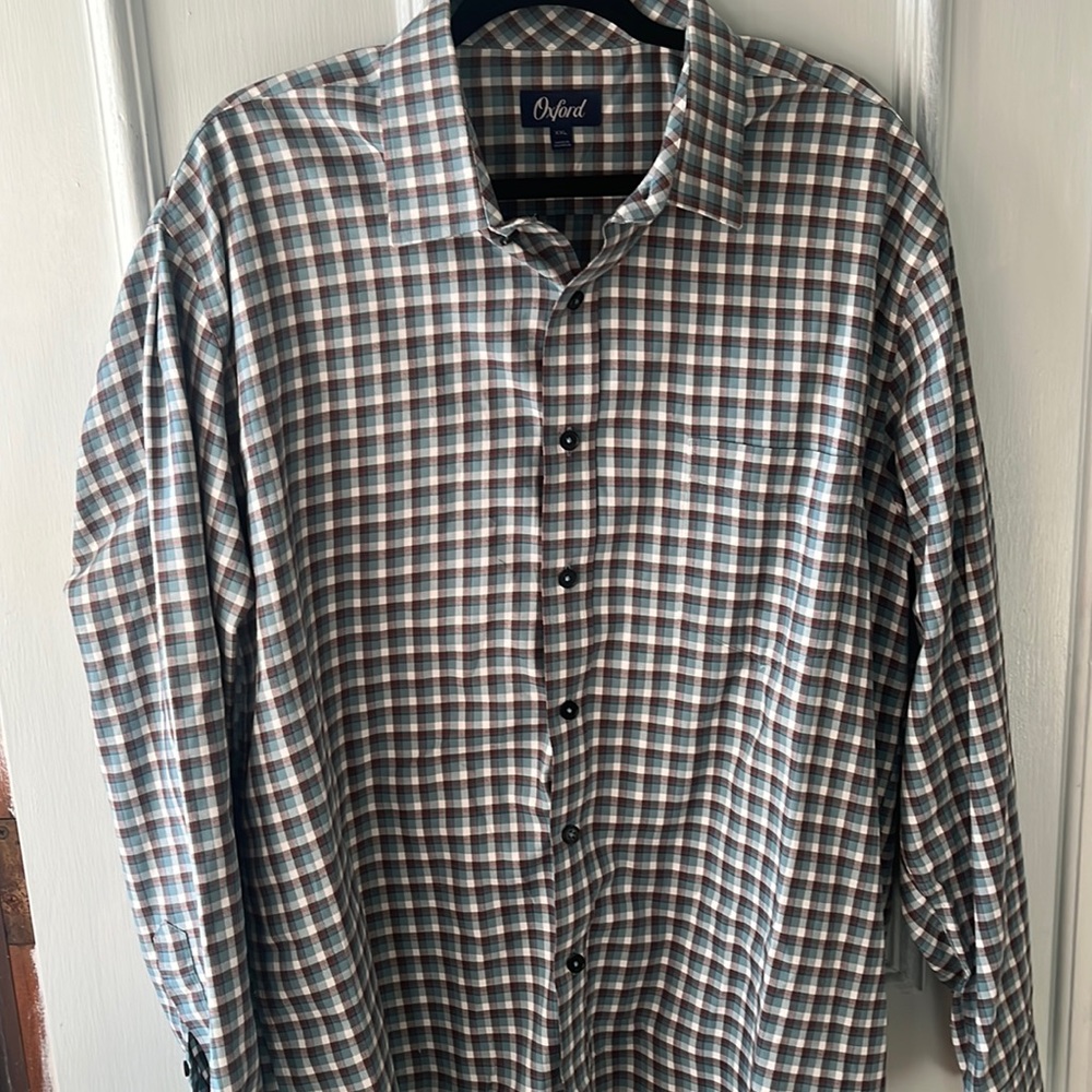 Men’s Oxford Plaid Button Down